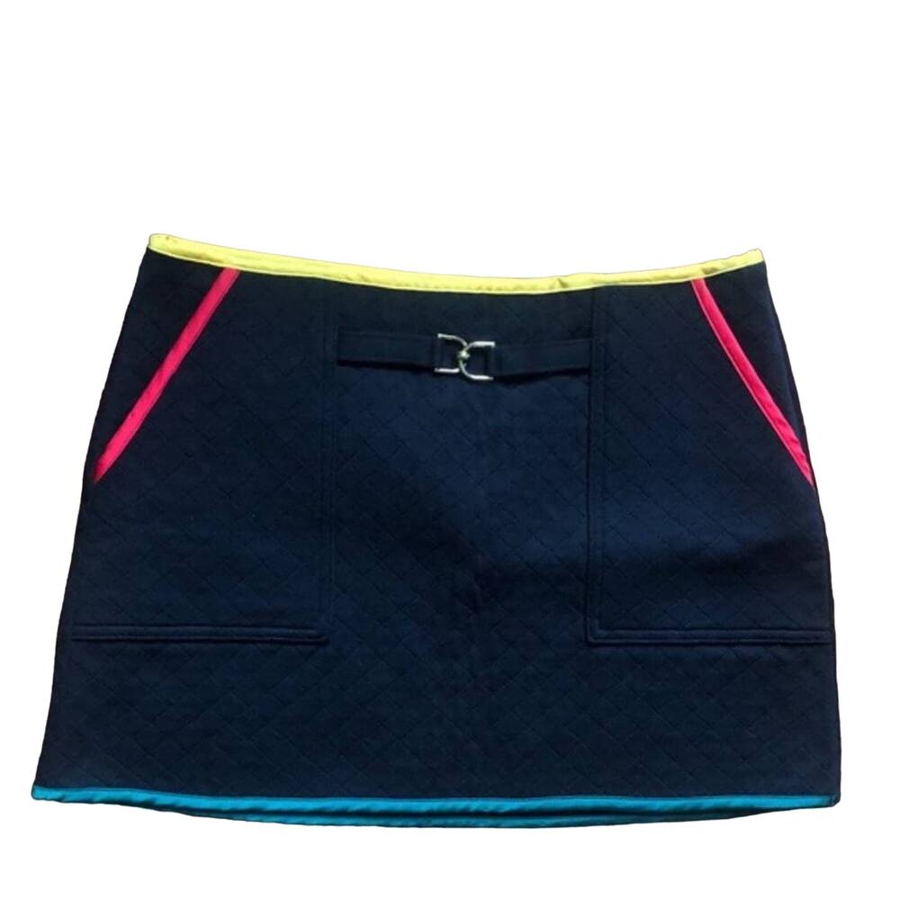 Juicy Couture pitch black skirt w/ contrast